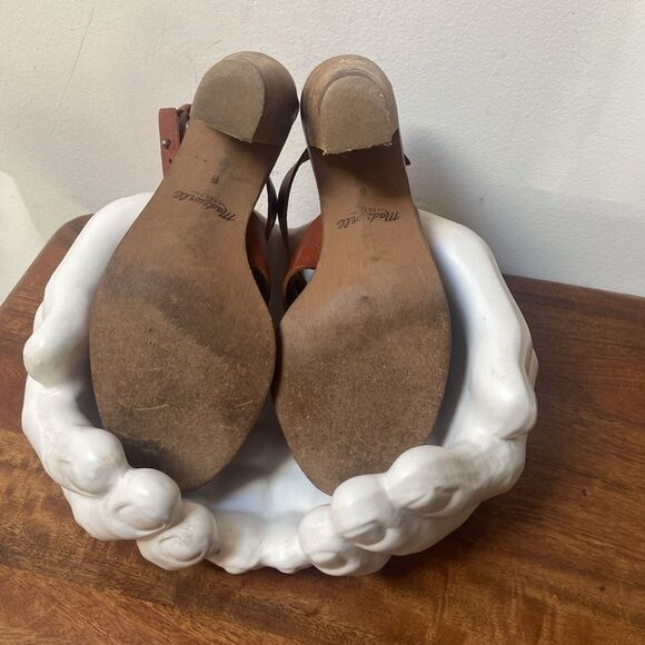 Madewell Tan Leather Strappy Sandals - Picture 9 of 11